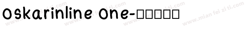 oskarinline one字体转换